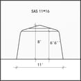 thumbnail image 3 of Car Shelter 11 ft. X 16 ft. in Clear, 3 of 9
