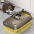 thumbnail image 4 of Jpxdew Large Cat Litter Box for Big Cats,Splash Proof Design,Includes Shovel,Size 18.9x12.6x4.72in, 4 of 6