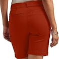 thumbnail image 3 of jovati Shorts Grande Taille pour Femmes Shorts en Sergé Extensible pour Femmes Grande Taille Taille Fine à Enfiler Coupe Régulière Shorts de Randonnée Été Décontractés avec Poches Shorts Grande Taille pour Femmes Shorts pour Femmes Grande Taille, 3 of 10