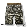 thumbnail image 3 of Birdeem Men Casual Solid Zipper Button Multi-Pocket Cropped Cargo Shorts, 3 of 7