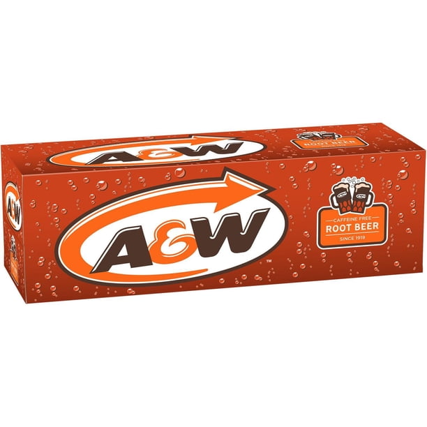 A&W Root Beer 12缶✖︎４ケース　ノンカフェイン A&W Root Beer® 355mL Cans, 12 Pack - Walmart.ca