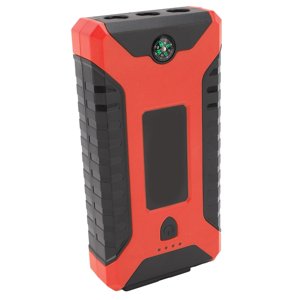 Batterie de démarrage de voiture, chargeur portable et câble de Jumper avec 4 USB Ports, 15000mAh, LED Lampe de poche, 12V Chargeur de batterie de voiture pour 7L Moteur à essence et 5.5Ldiesel