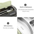 thumbnail image 3 of Fankiway thermal Insulation Bento 4 Grids with Soup Bowl Lunch Box Tableware Set Portable Lunch Box Student Lunch Box Lunch Box for Kids and Adults Bento Box Containers, 3 of 4