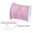 thumbnail image 3 of Unique Bargains Beading Thread Bracelet Weave Bead Craft Cord 2mm 78M/Roll (85-Yards) Decorative String, Light Pink, 3 of 7