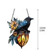 thumbnail image 2 of RKSTN Crow decorations Gothic Hanging Ornament Catch The Sun Gothic Crow On Lantern Decoration Lantern 2D, 2 of 3