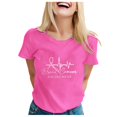 thumbnail image 1 of TSADFHJI Hauts pour Femmes Automne T-Shirt Imprimé Cancer pour Femmes T-Shirt de Publicité Internationale Lune T-Shirt à Manches Courtes G, 1 of 5