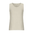 thumbnail image 3 of Birdeem Camisole en Lin Respirante Coupe Fine Débardeur Ample Sans Manches Col Rond, 3 of 10