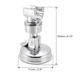 thumbnail image 2 of Shower Head Holder, Adjustable Suction Cup Wall Mount Handheld Shower Bracket 105mm Silver Tone, 2 of 4