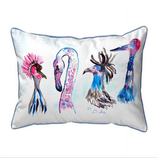 Betsy Drake SN829 11 x 14 Po Loony Oiseaux Petit Oreiller Extérieur