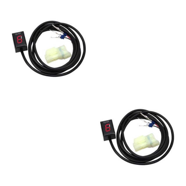 Baohd Indicateur de Vitesse Indicateur de Vitesse Moto Indicateur de Vitesse Moto Indicateur de Vitesse Rouge 2Set