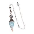 thumbnail image 1 of lionlar Pendulum Hexagonal en Cristal Générateur d'Énergie Collier Reiki pour Protection Bleu, 1 of 4