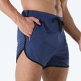 thumbnail image 2 of ohmzyzo Men's Running Shorts 3 Inch Quick Dry Gym Athletic Jogging Shorts with Zipper Pockets, 2 of 8