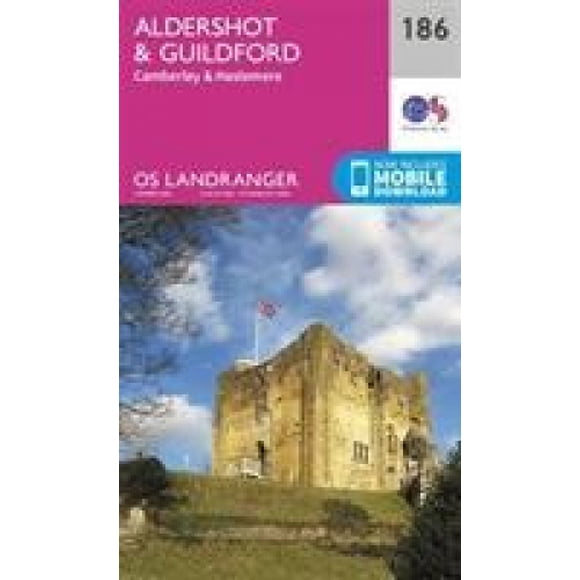 Aldershot & Guildford, Camberley & Haslemere (OS Landranger Map)