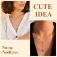 thumbnail image 2 of ORUYROP Collier Chic en Y pour Femmes, Collier Ras du Cou en Acier Inoxydable/plaqué Or/noir, Boîte Cadeau, 2 of 7