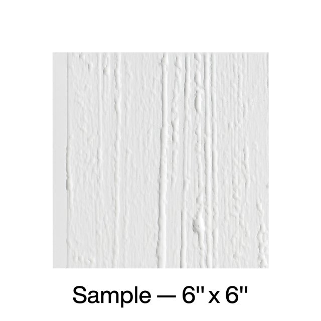 Fasade Rain Vinyl Backsplash Panel Matte White 6x6 Inch Sample