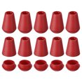 thumbnail image 1 of Unique Bargains Lot de 20 Butée d'Extrémité en Plastique pour Cordon, Verrou d'Extrémité de Cordon, Attache de Corde, Rouge, 1 of 5