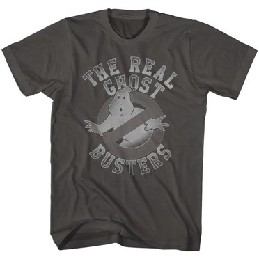The Real Ghostbusters Tonal Ghost Symbol Smoke Adult T-Shirt Tee