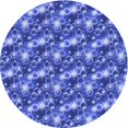 thumbnail image 1 of Ahgly Company Machine Washable Indoor Round Transitional Sky Blue Area Rugs, 3' Round, 1 of 7