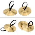 thumbnail image 4 of Unique Bargains Cymbales de Doigt 1 Pcs 2,08 Diamètre Cuivre Ton Doré, 4 of 5
