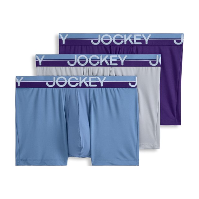 Jockey Boxeur-Brief Extensible en Microfibre Infinite Cool pour Hommes 3,5 Po - Lot de 3