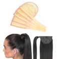 thumbnail image 3 of Milaget 5pcs Hair Net for Making Ponytail Weaving Net Caps Hair cream color, 3 of 9