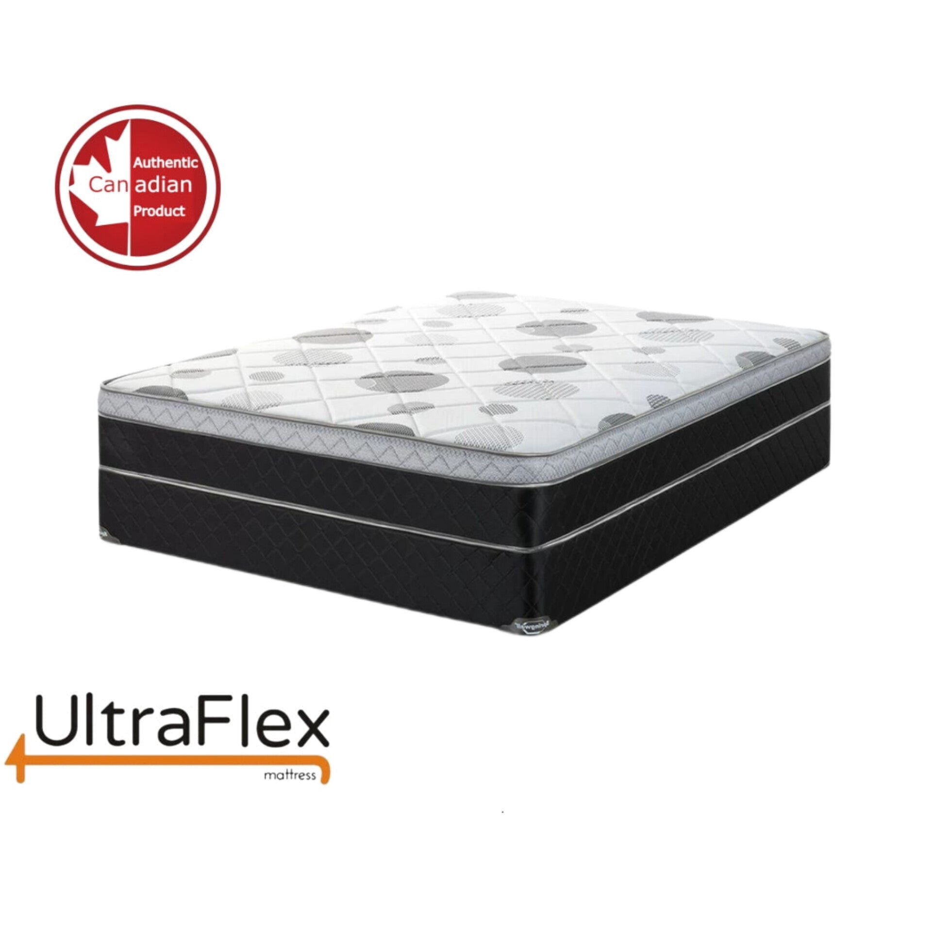 Ultraflex Bliss 10" Queen Size Orthopedic Euro-Top Hybrid Mattress — CertiPUR-US Certified Foam Encased Support, Premium Comfort, Made in Canada