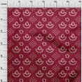 thumbnail image 2 of oneOone Georgette Viscose Carmin Rouge Tissu Ethnique Bandhani Robe Tissu Tissu Imprimé par la Cour 42 Pouces de Large, 2 of 4
