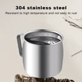 thumbnail image 4 of Stainless Steel Tea Cup with Slag Separator Filter, 12.5x8.5x8.5cm, 304 Rust-Proof Material for Safe Brewing, Crescent Design for Tea Lovers & Home Use Hzhnb | Stainless Steel, Silver, 4 of 8