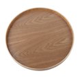 thumbnail image 4 of Round Shape Solid Wood Tea Coffee Snack Food Meals Serving Tray Plate Restaurant Trays Wooden, 4 of 10