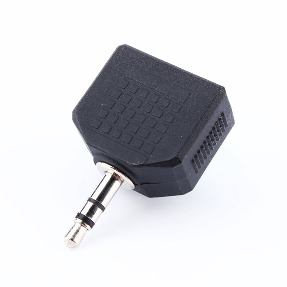 Adaptateur Audio pour Casque Double 3,5 mm 1 vers 2, Adaptateur à Double Prise Stéréo, Adaptateur Audio en Y à Fente