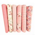 thumbnail image 4 of 6pcs 25/50cm DIY Floral Cotton Cloth Pre-Cut Sewing Fabric Handmade, 4 of 11