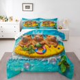 thumbnail image 1 of Erosebridal Ensembles de Couette Capybara Amusants Format Grand, Couettes et Duvets d'Été pour Garçons Filles, Réversible 3 Pcs, 1 of 7