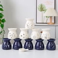 thumbnail image 2 of Ceramic Tea Light Candle Holder Small Essential Oil Burner Wax Melt Warmer Aromatherapy Aroma Diffuser for Home Bedroom Decor, 2 of 8