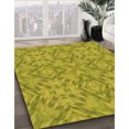 thumbnail image 3 of Ahgly Company Machine Washable Indoor Rectangle Transitional Dark Yellow Green Area Rugs, 4' x 6', 3 of 7