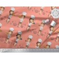 thumbnail image 3 of Soimoi Tissu Crêpe polyester Imprimé Fille au Mètre 52 Pouces de Large, 3 of 3