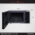 thumbnail image 3 of Magic Chef 1,1 pi Micro-ondes de comptoir 1000W touche numérique, inoxydable, 3 of 5