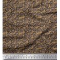 thumbnail image 1 of Soimoi Rayon Fabric Spiral & Paisley Decor Fabric Printed Yard 56 Inch Wide, 1 of 3