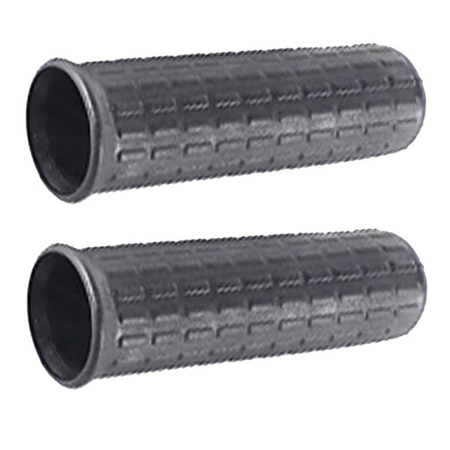 Lefu 2Pcs Wheelbarrow Rubber Handles, Round Tubes Black Replacement Handles 122x42mm