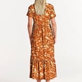 thumbnail image 4 of Robes d'Été Grande Taille pour Femmes 2024 Décontractées à Manches Courtes Col Rond Robe Décontractée Fluide à Étages Maxi Robe de Plage avec Poches Robe à Imprimé Brillant Économisez jusqu'à 65 % de Rabais!, 4 of 7