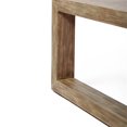 thumbnail image 4 of Afuera Living Light Solid Eucalyptus Outdoor Patio Coffee Table with Teak Finish, 4 of 5