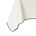 thumbnail image 4 of Thyme & Table Rectangle Tablecloth 102", Pom White, 4 of 5