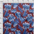 thumbnail image 3 of oneOone Cotton Flex Medium Blue Fabric Florals Sewing Craft Projects Fabric Prints By Yard 40 Inch Wide, 3 of 4