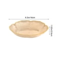 thumbnail image 3 of Tauxra Clear Patterned Lotus Edge Plastic Fruit Bowl Food Grade Serving Dish For Living Room Coffee Table, 3 of 6