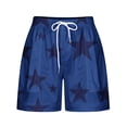 thumbnail image 3 of Plebaso Women's Summer Casual Shorts Printed Drawstring Shorts Lightweight Beach Shorts with Pockets, 3 of 5