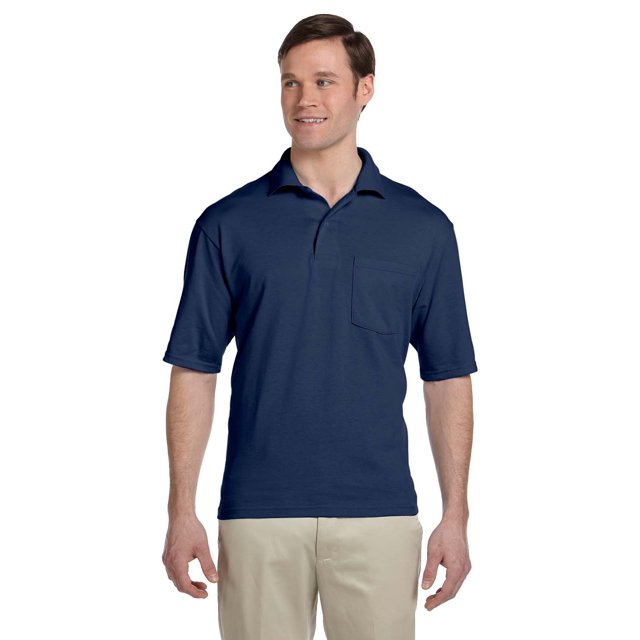 Jerzees Adult 5.6 oz. SpotShield Pocket Jersey Polo - 436P