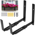 thumbnail image 2 of YOPTOP 2 Pcs Support de Boîte de Fenêtre Support de Jardinière en Acier au Carbone Support de Boîte à Fleurs Ajustable Support de Jardinière Mural Étagère de Boîte de Jardinière Robuste Support de Pot de Fleurs sur Rambarde pour Jardinière de 6-12 cm de Profondeur, 2 of 6