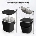 thumbnail image 3 of Costway 4 Gallon Portable Cooler Bar Table with Handle Bottle Opener & Lift Top Lid Black, 3 of 10