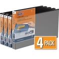 thumbnail image 1 of QuickFit Heavy Duty Round Ring  Legal Landscape Spreadsheet View Binder, 4 Pack, 1", 1 of 3