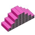 thumbnail image 1 of Uxcell #10 Standard Staples, 10 Pack 10000pcs 3/16" Leg Length Flat Clinch Chisel Point Staples, Rose Red, 1 of 6