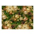 thumbnail image 2 of Oleegame 1PC Placemat Christmas Table Placemats Christmas Rustic Vintage Washable Table Mats, 2 of 4